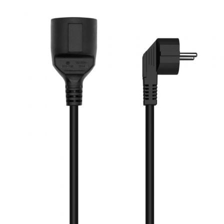 Cabo de extensão de energia Aisens A132-0603 | CEE7 macho - CEE7 fêmea | até 1500 W | 10 m | preto