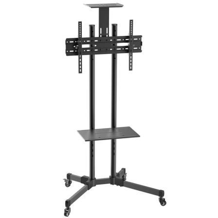 Suporte de chão inclinável Aisens FT70TE-035 com rodas para TVs de 37 a 70''   |  até 50 kg