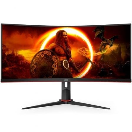 AOC CU34G2XP   |  BK 34' | WQHD | 1ms | 180Hz | VA | Preto