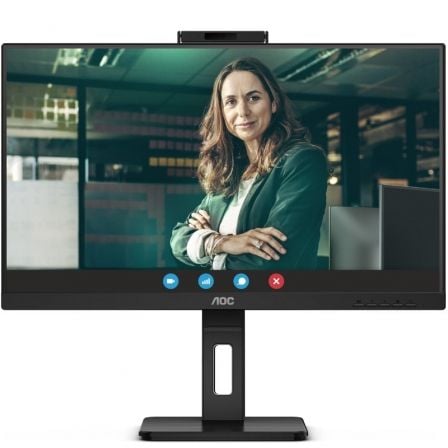 AOC Q27P3QW de 27' | Webcam | Multimídia | Altura ajustável | Preto