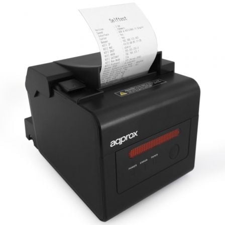 Approx appPOS80WIFI+LAN | Térmica | Largura do papel 58 e 80 mm | USB-WiFi-LAN-RS232-RJ11 | Preta