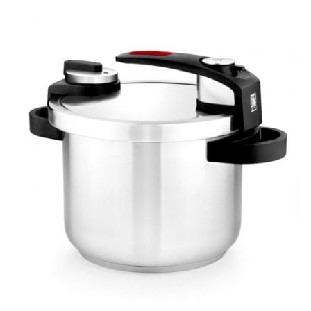 Panela de Pressão Tekna A185602 | 22cm | 6L | Aço Inoxidável | Adequada para Indução