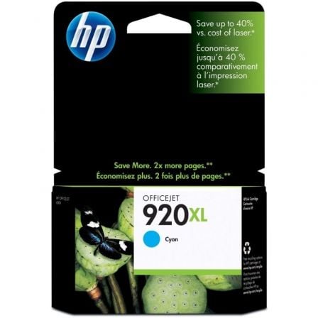 HP nº 920 XL de alta capacidade   |  ciano