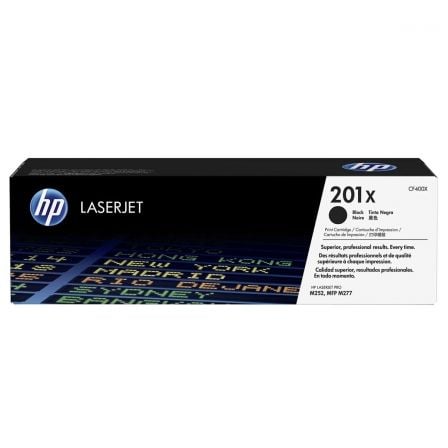 HP nº 201X XL de alta capacidade   |  preto