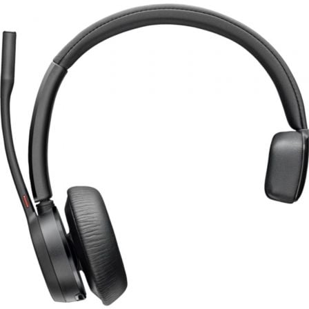 Poly Voyager 4310 + adaptador BT700 + base de carregamento | com microfone | Bluetooth | preto