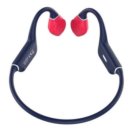 Leotec Bone Conduction Kuri | com microfone | Bluetooth | Azul e vermelho