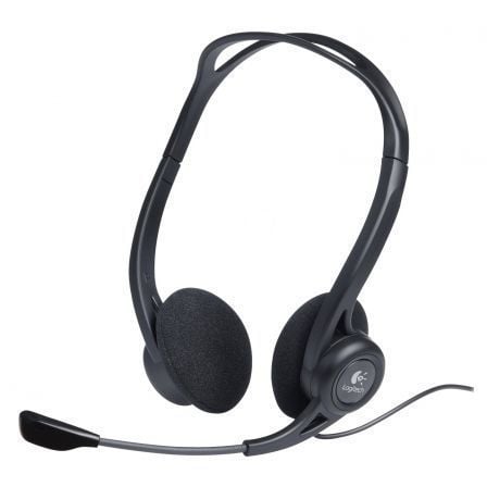 Logitech PC 960 | com microfone | USB | Preto