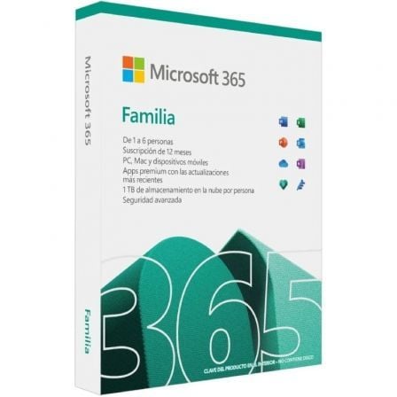 Microsoft 365 Família | 6 usuários | 1 ano | 5 dispositivos