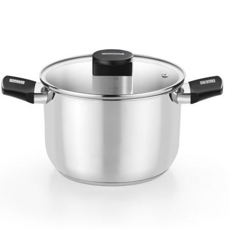 Panela Monix M240226 Elite Inox | Ø26cm | 8L | Aço Inox | Adequada para Indução