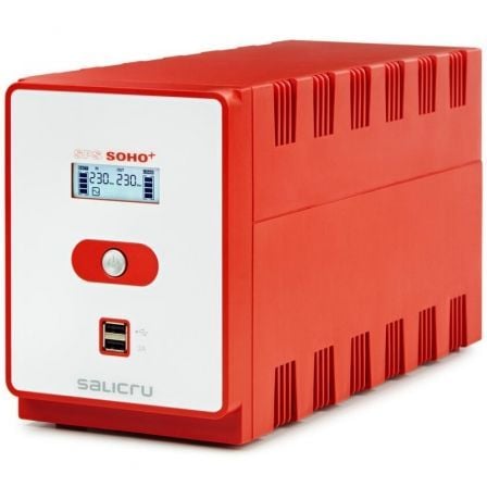 UPS de linha interativa Salicru SPS 1600 SOHO+ IEC | 1600VA-960W | 6 saídas | Formato torre