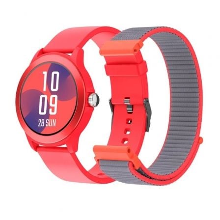 SPC Smartee Duo Vivo 9651R Smartwatch | Notificações | Frequência Cardíaca | Vermelho | Inclui Pulseira Extra