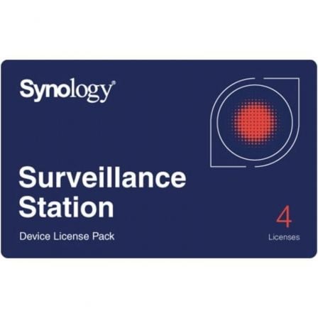 Pack de licença para dispositivo de vigilância Synology Licença física | 4 dispositivos