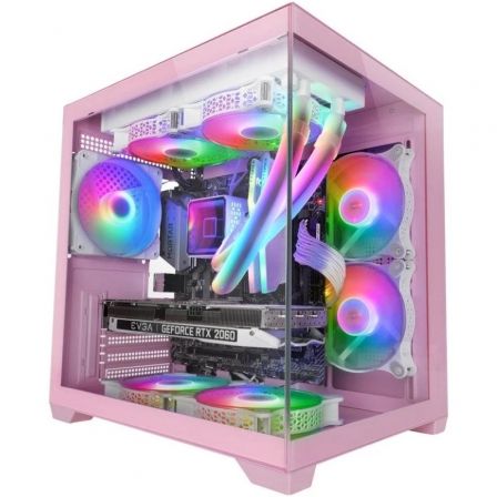 Mars Gaming MC-VIEW2 | Caixa Gaming minitorre rosa