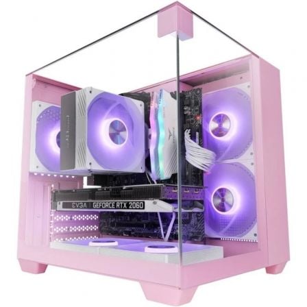 Caixa Gaming semi-torre Mars Gaming MC-VISIONM   |  Pink