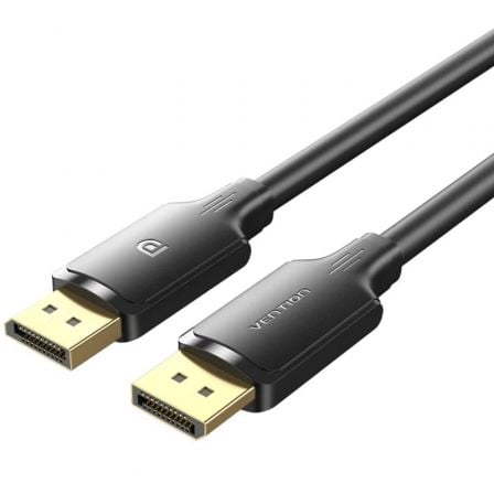 Cabo DisplayPort 1.2 4K Vention HAKBL | DisplayPort Macho - DisplayPort Macho | 10m | Preto