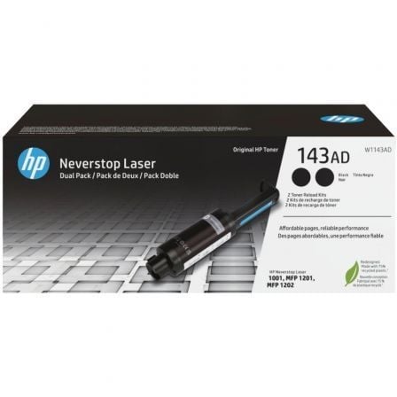 Kit de recarga de nº 143AD Multipack | 2x preto