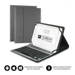 Subblim Keytab Pro para tablets de 10,1" a 10,8" | Cinza