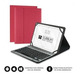 Subblim Keytab Pro para tablets de 10,1" a 10,8" | Vermelha