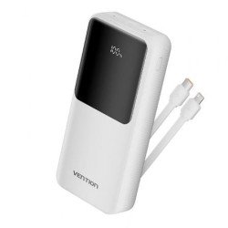 Vention FHPW0 | 20000mAh | 22,5W | Branca | Inclui cabos USB Tipo-C e Lightning