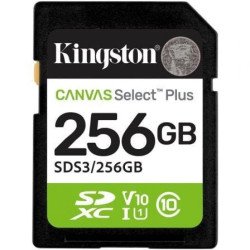 Kingston CANVAS Select Plus SD XC 256GB | Classe 10 | 150MB | sim