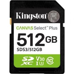 Kingston CANVAS Select Plus 512GB SD XC | Classe 10 | 150MB | sim