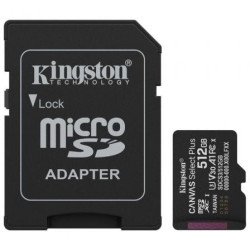 Kingston CANVAS Select Plus 512 GB com adaptador | Classe 10 | 150 MB | sim