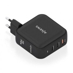 Aisens ASCH-140W3P031-BK GaN | 2x USB Tipo-C | 1x USB | 140W