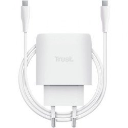 GaN Trust Maxo 45W compatível com Apple | 1x USB Tipo C | Inclui cabo USB Tipo C | 45W