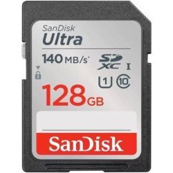SanDisk Ultra SDHC UHS-I de 128 GB - SDXC | Classe 10 | 140 MB | sim