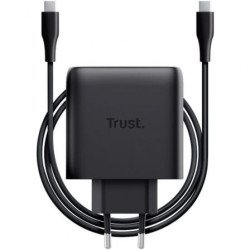 GaN Trust Maxo 65W | 1x USB Tipo C | Inclui cabo USB Tipo C | 65W