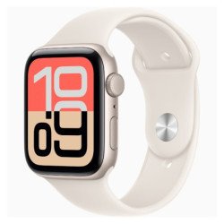 Apple Watch SE3 | GPS | 44 mm | Caixa de alumínio Branco Estrela | Pulseira desportiva Branco Estrela S / M