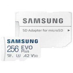 Samsung EVO Plus 2023 256 GB com adaptador | Classe 10 | 160 MB | sim