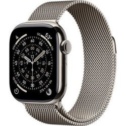 Apple Watch Series 11 | GPS | Celular | 42 mm | Titânio Natural | Pulseira Milanese Loop Natural