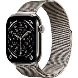 Apple Watch Series 11 | GPS | Celular | 46 mm | Titânio Natural | Pulseira Milanese Natural M / L