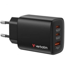Verbatim Essentials GaN | 2x USB Tipo-C | 1x USB | 65W