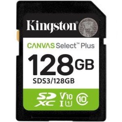 Kingston CANVAS Select Plus SD XC 128GB | Classe 10 | 150MB | sim