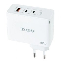TooQ GaN TQWC-GANQC2PD100W | 2x USB Tipo-C | 1x USB | 100W
