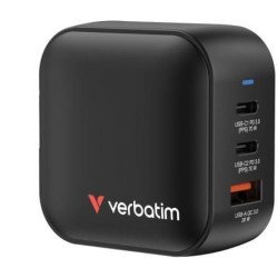 Mini GaN Verbatim para viagens | 2x USB Tipo-C | 1x USB | 70W